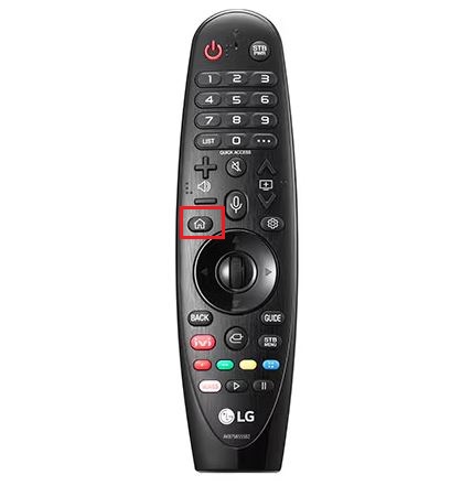 Hold the Home button to close apps on LG TV