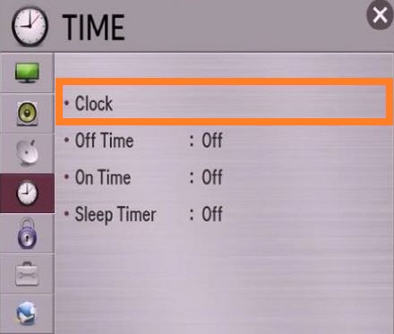  Select the Sleep Timer option