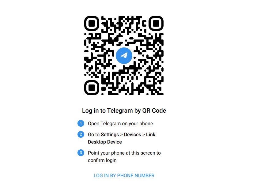 Log In to Telegram by QR Code